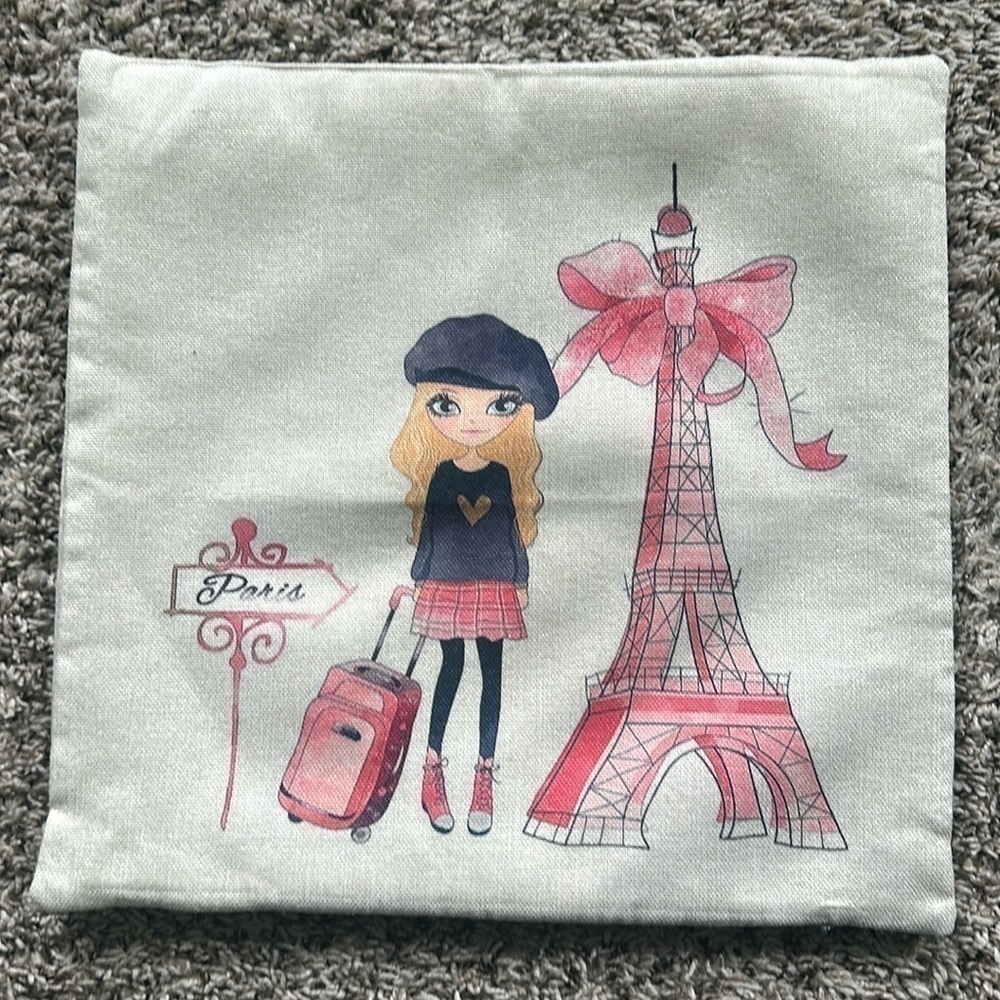 Paris Pillow Cover (15x15)
